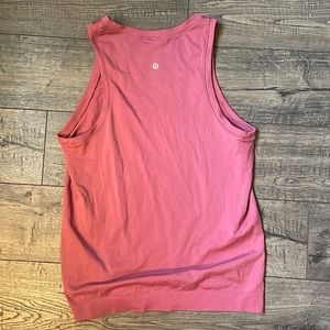mauve/pink lululemon tank top size 4